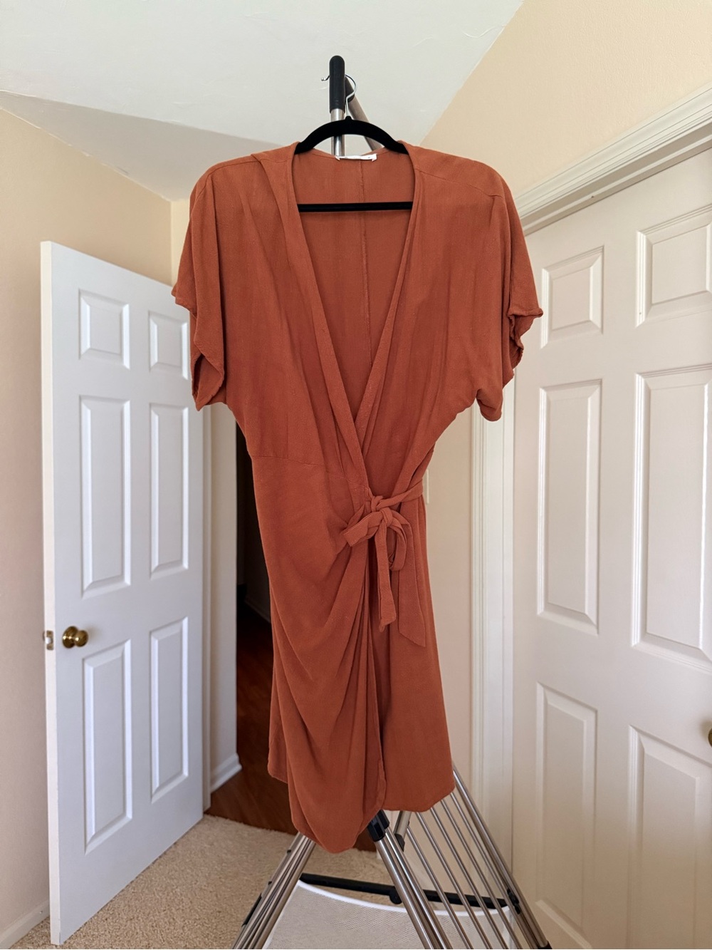 Cupshe Rust Wrap Swimsuit Coverup Dress